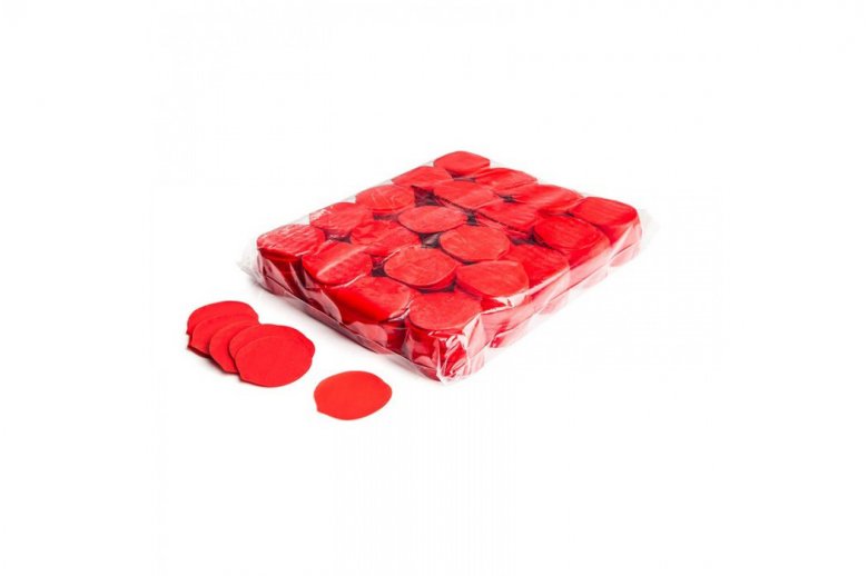 Papírové konfety kvítky růží - Červené