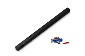 Handheld confetti cannon 80 cm - metallic confetti - multicolour