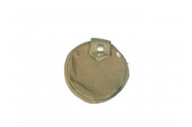 Pouch for submachine gun drum magazine