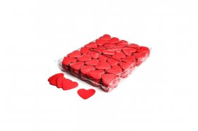 Papírové konfety srdce - Červené
